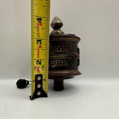 Vintage Tibetan-Style Prayer Wheel