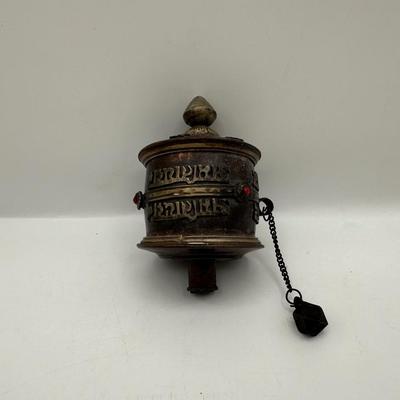 Vintage Tibetan-Style Prayer Wheel
