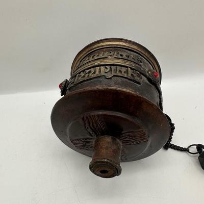 Vintage Tibetan-Style Prayer Wheel