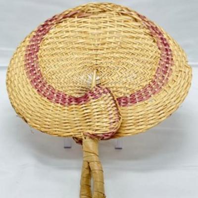 Summer Woven Bamboo Handmade Fan-local pickup and shipping available