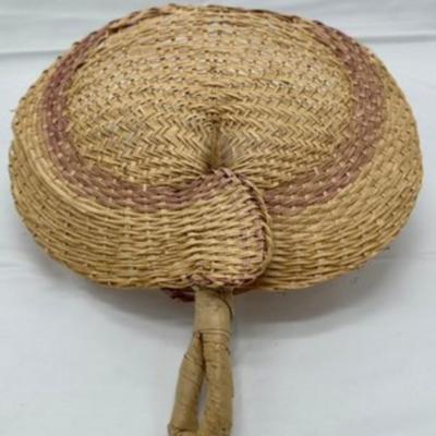 Summer Woven Bamboo Handmade Fan-local pickup and shipping available