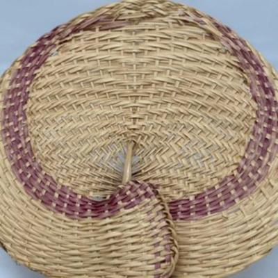 Summer Woven Bamboo Handmade Fan-local pickup and shipping available