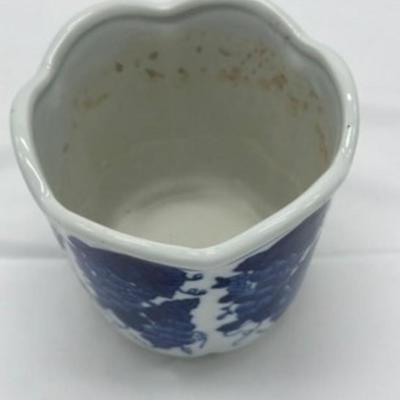 Chinoiserie Hand Painted Footed Planter 4.5 Inches-local pickup and shipping available