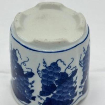 Chinoiserie Hand Painted Footed Planter 4.5 Inches-local pickup and shipping available