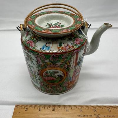 Chinese Famillial Rose Teapot