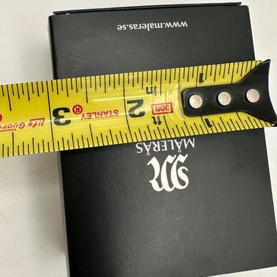 Målerås Sweden Crystal Sculpture – “Miniature Moose” w/ Box