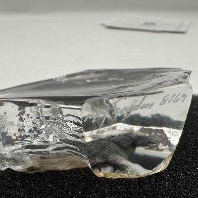 Målerås Sweden Crystal Sculpture – “Miniature Moose” w/ Box