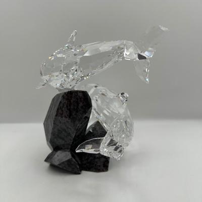 Swarovski Crystal Figurines Dolphins Soulmates