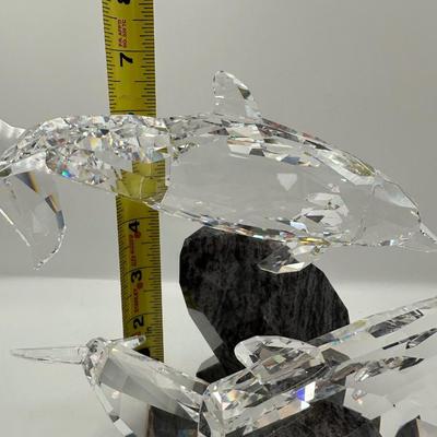 Swarovski Crystal Figurines Dolphins Soulmates