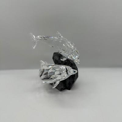Swarovski Crystal Figurines Dolphins Soulmates