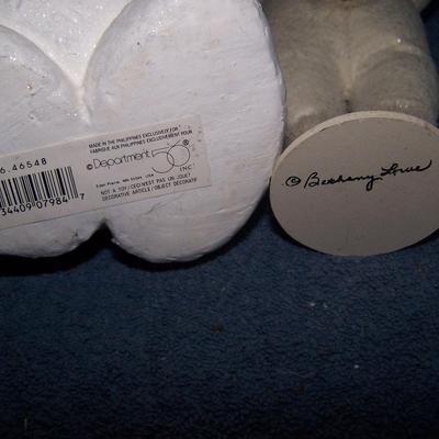 LOT 160 FAB COLLECTABLE CHRISTMAS-DEPT 56 BILLY BUTTONS & BETHANY LOWE SNOWMAN