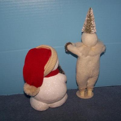 LOT 160 FAB COLLECTABLE CHRISTMAS-DEPT 56 BILLY BUTTONS & BETHANY LOWE SNOWMAN