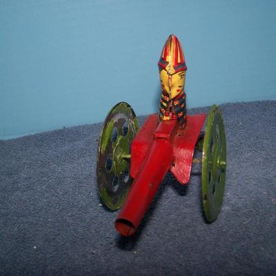 LOT 169 SUPER VINTAGE LEVER ACTION TIN CANNON