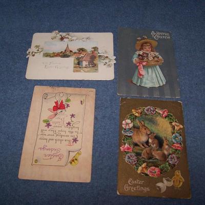 LOT 175 VINTAGE POSTCARDS--HOLIDAYS-EASTER & VALENTINE'S DAY