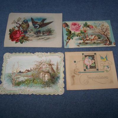LOT 176 GREAT VINTAGE POSTCARDS-CHRISTMAS/THANKSGIVING MISC PICS