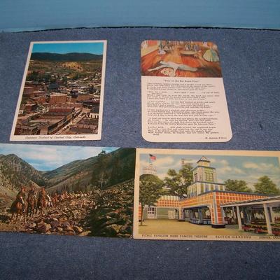 LOT 178 GREAT VINTAGE POSTCARDS-COLORADO-ELITCH GARDENS/RMNP/BIG THOMPSON++