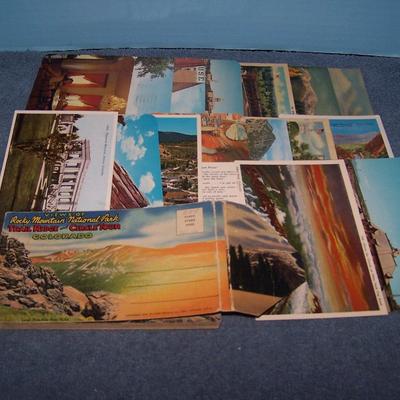 LOT 178 GREAT VINTAGE POSTCARDS-COLORADO-ELITCH GARDENS/RMNP/BIG THOMPSON++