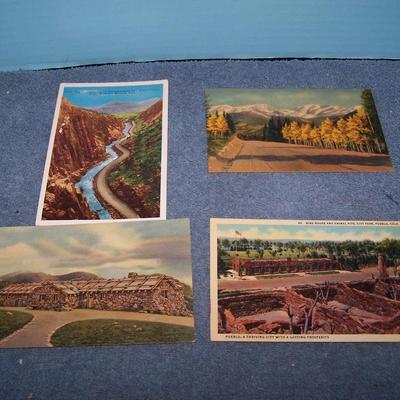 LOT 178 GREAT VINTAGE POSTCARDS-COLORADO-ELITCH GARDENS/RMNP/BIG THOMPSON++