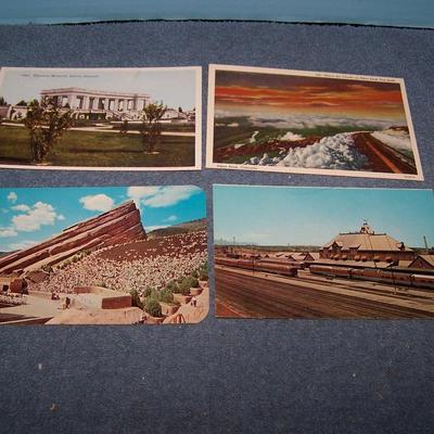 LOT 178 GREAT VINTAGE POSTCARDS-COLORADO-ELITCH GARDENS/RMNP/BIG THOMPSON++