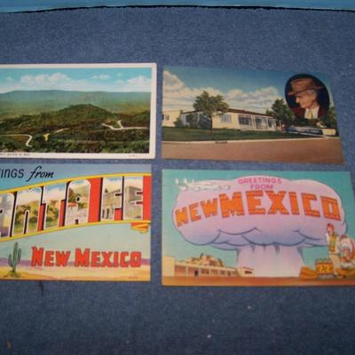 LOT 179 GREAT VINTAGE POSTCARDS/FOLDERS-NEW MEXICO