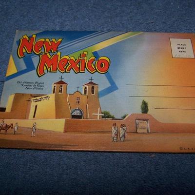 LOT 179 GREAT VINTAGE POSTCARDS/FOLDERS-NEW MEXICO