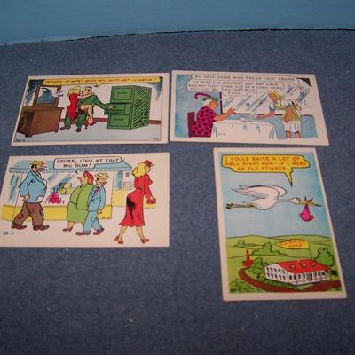 LOT 181 GREAT VINTAGE POSTCARDS-COMIC