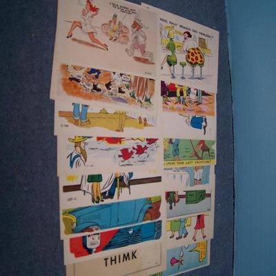 LOT 181 GREAT VINTAGE POSTCARDS-COMIC