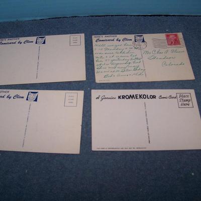 LOT 182 GREAT VINTAGE POSTCARDS-MORE COMIC