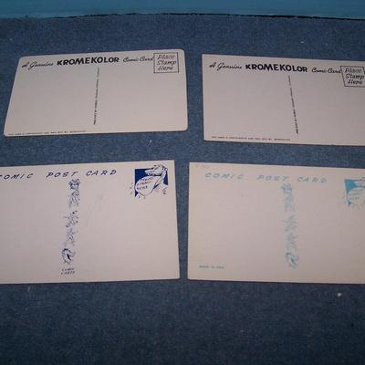 LOT 182 GREAT VINTAGE POSTCARDS-MORE COMIC