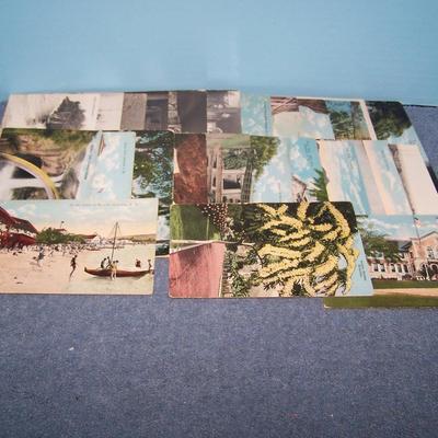 LOT 186 GREAT VINTAGE POSTCARDS--HAWAII