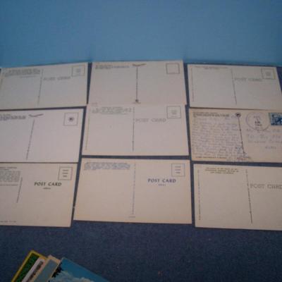 LOT 187 GREAT VINTAGE POSTCARDS/FOLDER--MISC USA-