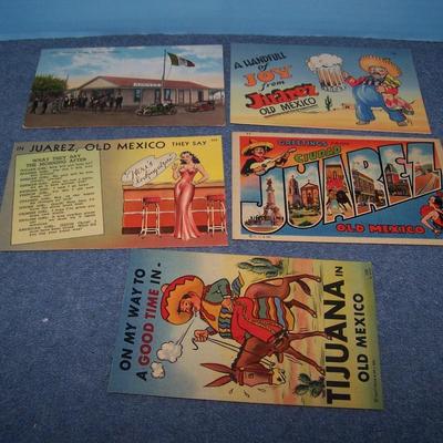 LOT 189 GREAT VINTAGE POSTCARDS--MEXICO