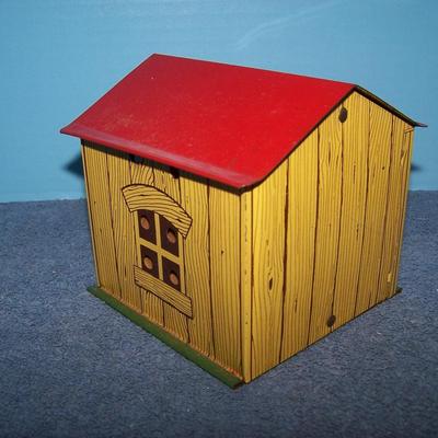 LOT 191 FAB VINTAGE NMIB TIN LITHO SPARKY VOICE BANK BATTERY OP