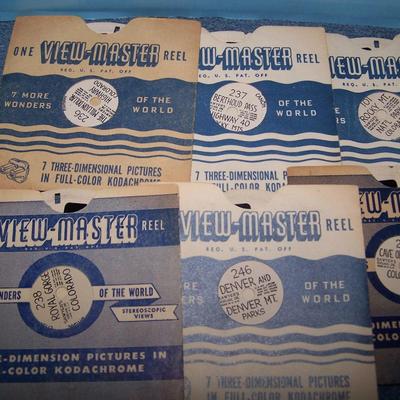 LOT 194 GREAT COLLECTABLE VIEW MASTER REELS in SLEEVES-COLORADO
