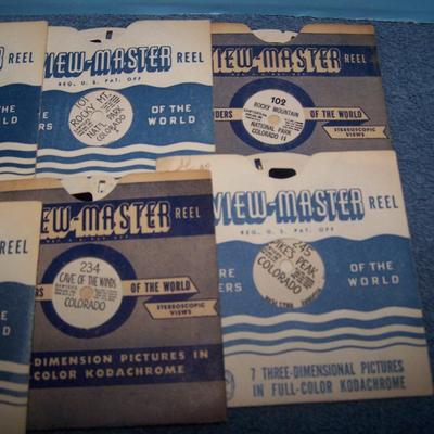 LOT 194 GREAT COLLECTABLE VIEW MASTER REELS in SLEEVES-COLORADO