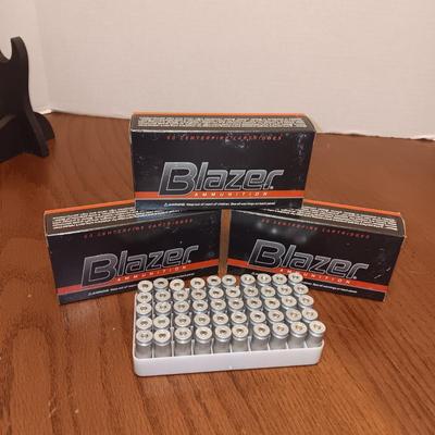 3 FULL BOXES OF BLAZER 45 AUTO AMMUNITION