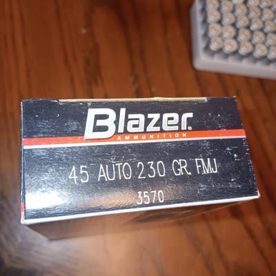 3 FULL BOXES OF BLAZER 45 AUTO AMMUNITION