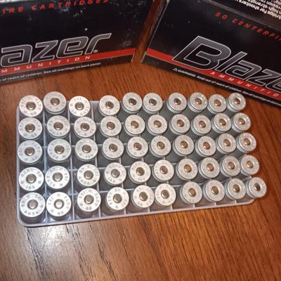 3 FULL BOXES OF BLAZER 45 AUTO AMMUNITION