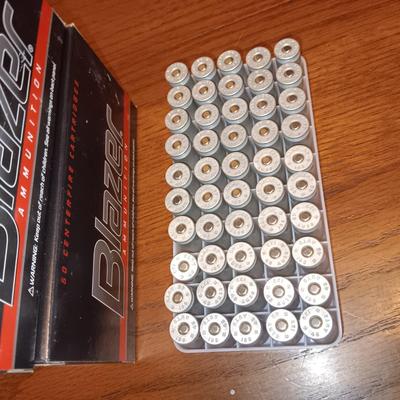 2 FULL BOXES OF BLAZER 45 AUTO AMMUNITION