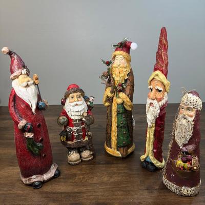 Collection Of Vintage Santa Claus Figurines- FREE NATIONWIDE SHIPPING FOR ALL LOTS