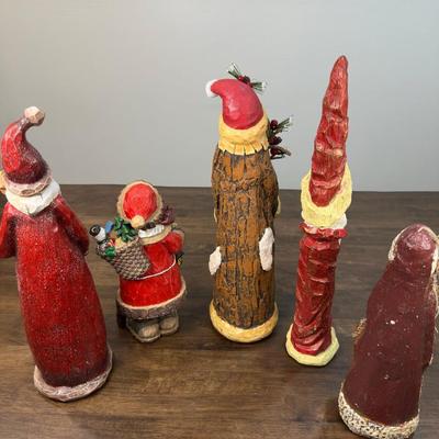 Collection Of Vintage Santa Claus Figurines- FREE NATIONWIDE SHIPPING FOR ALL LOTS