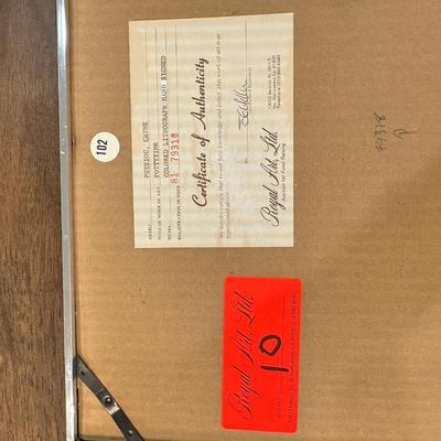 Vintage Framed Art Deco Pottytime Signed Lithographs With COA Cathie Physioc- FREE NATIONWIDE SHIPPING FOR ALL LOTS