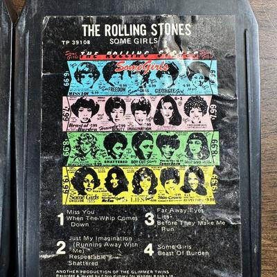 The Rolling Stones Vintage 8-track Tapes- FREE NATIONWIDE SHIPPING FOR ALL LOTS