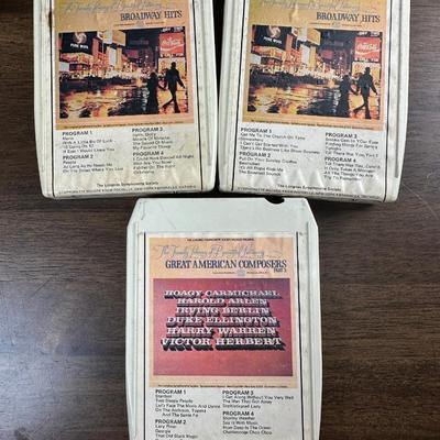 Vintage 8-track Tapes- FREE NATIONWIDE SHIPPING FOR ALL LOTS