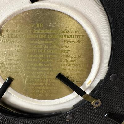 Limited Edition Collector's Plate From The Series LE PORTE DEL GHIBERTT With Frame- FREE NATIONWIDE SHIPPING FOR ALL LOTS