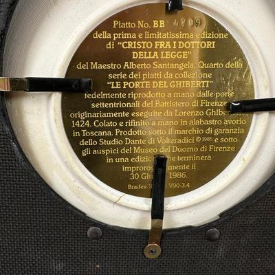 Limited Edition Collector's Plate From The Series LE PORTE DEL GHIBERTT With Frame- FREE NATIONWIDE SHIPPING FOR ALL LOTS