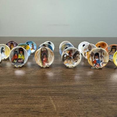 Rare Set Of 18 Original Signed & Numbered DeGrazia Miniature Plates- FREE NATIONWIDE SHIPPING FOR ALL LOTS