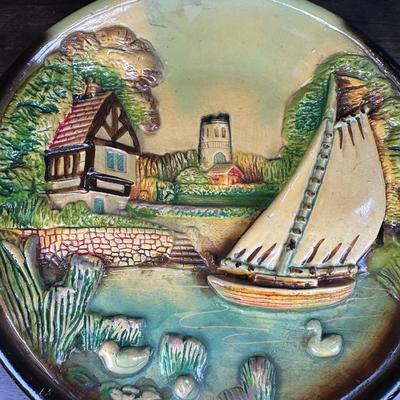 Vintage Hand Painted Plate- FREE NATIONWIDE SHIPPING FOR ALL LOTS