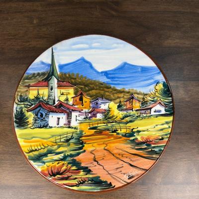 Vintage Hand Painted Ceramic Plate- FREE NATIONWIDE SHIPPING FOR ALL LOTS