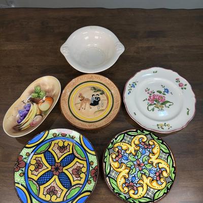 Pottery Hand Crafted Plate And Plates Mix Lots- FREE NATIONWIDE SHIPPING FOR ALL LOTS